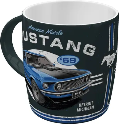 Produktbild von Nostalgic-Art - Kaffeetasse - Ford Mustang - 1969 Mach 1 Blue