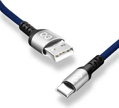 Obrázek produktu pro Kabel USB-A na USB-C Oplot 1,2 m šedý