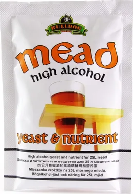Produktbild von Bulldog Trocken Methefe + Hefenährsalz 28g/25L Honigwein Hefe