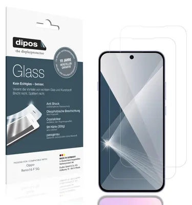 Image de 2x Protection ecrán pour Oppo Reno16 F 5G Verre souple Film Protecteur 9H dipos