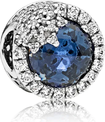 Produktbild von Pandora 796358NTB Charm Glanzvolle Schneeflocke Blau