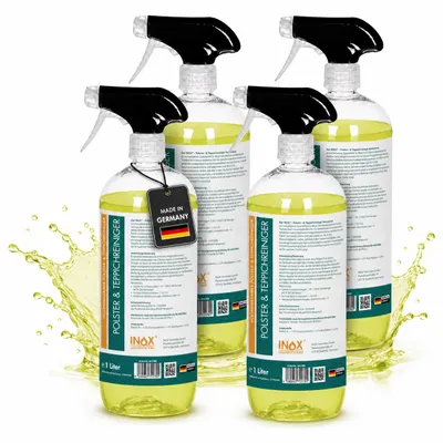 Produktbild von INOX® 4x1L Polster- & Teppichreiniger Konzentrat – Kraftvolle Tiefenreinigung für Textilien, KI-generiertes Bild