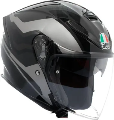 Image de Casque jet AGV K5 Jet Evo Tuna, vert/noir, L (59/60)