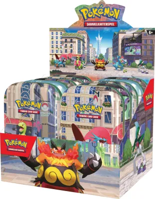 Produktbild von Pokémon Mini-Tin-Box Illumina City-Display