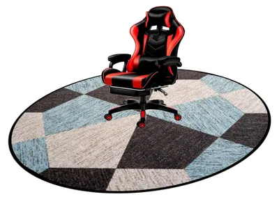 Produktbild von Bodenschutzmatte für Bürostühle mit rutschfester Unterlage, 160 cm