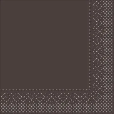 Produktbild von Tissue Cocktail-Serviette Braun, 20 x 20 cm, 300 Stück - Mank