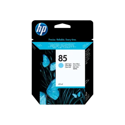 Produktbild von HP 85 Cyan hell Druckerpatrone, 69 ml, Thermal Inkjet, Cyan, Business, Singapur, 125 mm, 39 mm