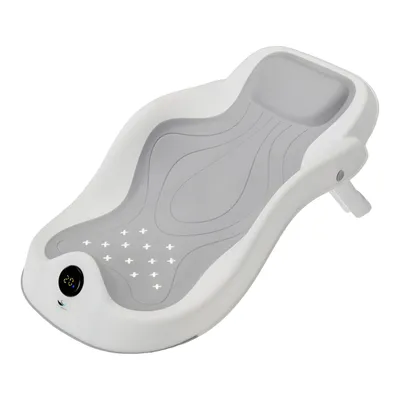 Produktbild von Intelligente Baby-Badewannenliege - mit Temperaturanzeige, Sicherheitsgestell, wandmontierbar, Badeauflage für Neugeborene