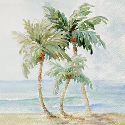 Produktbild von Servietten 33x33 cm - PALMS IN PARADISE
