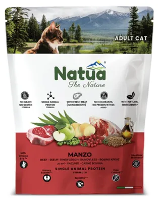 Productafbeelding van Natua Droogvoer voor Volwassen Katten, Rundvlees, 350g