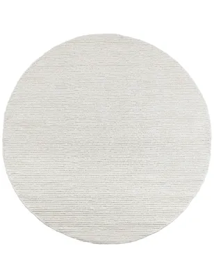 Produktbild von Teppich aus Wolle und Baumwolle Alma Wool - 160cm Rund Cremefarben