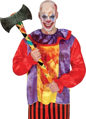Immagine prodotto di Clown Spaventoso Ascia Horror Halloween Clown Arma Spaventosa Divertimento Costume Accessorio Terrificante Minaccioso, Colore: Multicolore