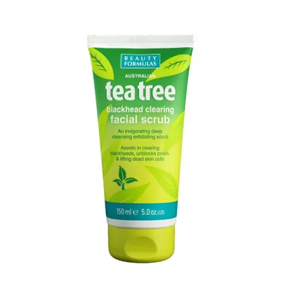 Produktbild von BEAUTY FORMULAS Teebaum-Schwarzkopf-Peeling-Gesichtspeeling 150ml