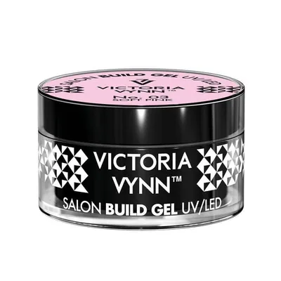 A jar of Victoria Vynn Build Gel UV/LED in Soft Pink.