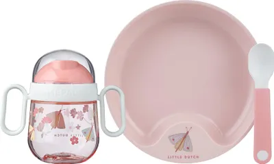 Zdjęcie produktu dla set babygeschirr mio 3-teilig - flowers & butterflies