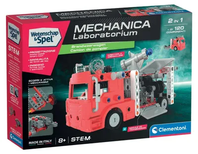 Zdjęcie produktu dla Clementoni Nauka i zabawa – Laboratorium mechaniczne: wóz strażacki