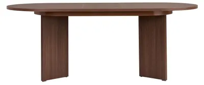 Image de CALICOSY - Table à manger extensible ovale de 160 à 200 cm - LOU