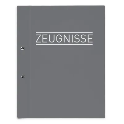Produktbild von itenga Zeugnismappe A4 mit Schraubverschluss grau
