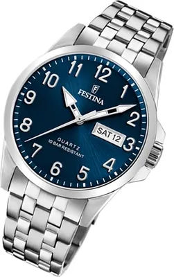 Produktbild von Festina Herren Uhr Klassik F20357/C Edelstahl Armband-Uhr silber UF20357/C