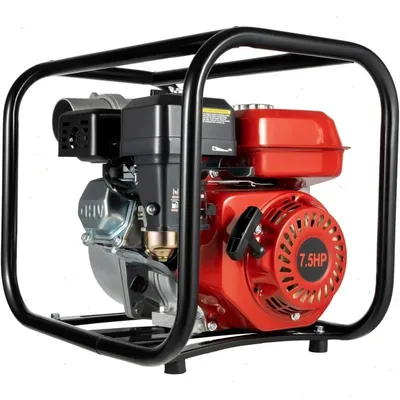 Immagine prodotto di Pompa benzina-acqua - Pompa autoadescante - 7,5 CV - 196 cm³ - 60 m³/h - Attacco da 7,6 cm - 3600 giri/min