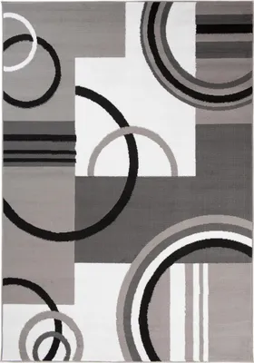 Image de Tapis MAYA Moderne Crème Gris Chambre à coucher 300 x 400 cm