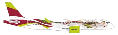 Obrázok produktu pre Herpa Wings 1:200 Airbus A220-300 airBaltic 50. výročie A220 573535