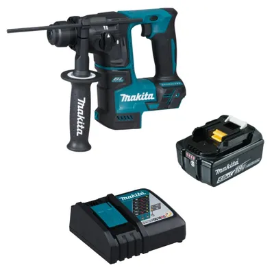 Produktbild von Makita Akku-Bohrhammer DHR171Z SDS Plus 18V + BL1850B 5,0 Ah + Ladegerät DC18RC