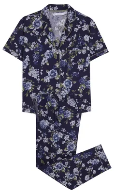 Productafbeelding van Women'secret dameslange pyjama, model "Daily Farmer's Market", blauw, maat XS