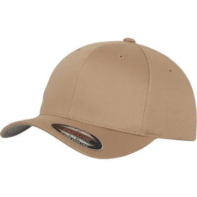 Produktbild von FLEXFIT 6277 | Wooly Combed Cap / Kappe / Mütze / Hut Stabile Front - Farbe: Khaki - Größe: XXL