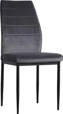 Produktbild von Polsterstuhl Madison Samt Grau B 43,5 x H 96 x T 57 cm Sitzhöhe 49 cm