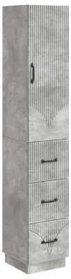 Obrázok produktu pre Sada skríň 2 pcs Betónovo sivá 33 x 34,5 x 87 cm