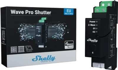 Produktbild von Qubino Z-Wave Pro Shutter Relais für DIN-Schiene, 16A, Stromzähler