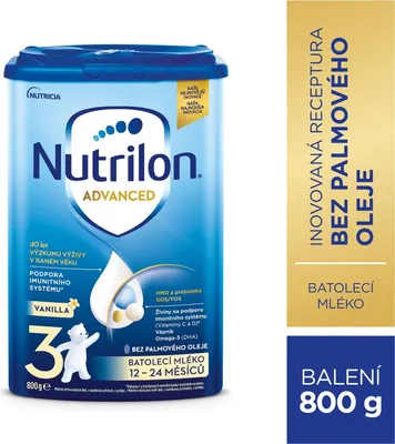 Obrázek produktu pro Nutrilon 3 Advanced Vanilla batolecí mléko 800 g, 12+