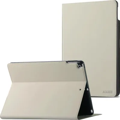 Image de Accezz Classic Tablet Case pour l'Apple iPad 9 (2021) 10.2 inch / iPad 8 (2020) 10.2 inch / iPad 7 (2019) 10.2 inch - Greige