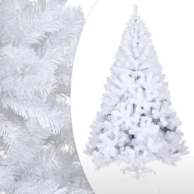 Productafbeelding van Clanmacy Kerstboom, kerstboom, standaard voor kerstboom, selectie, sneeuwdecoratie, wit, 150 cm