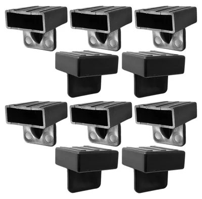 Kunststoff-Endkappen für Lattenrost 36x8 mm, 10 Stück, Schwarz