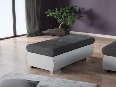 Obrázok produktu pre Taburet ABEL 2 - biela  / tmavý šedý 2