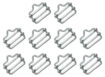 Produktbild von Electra Breitbandverbinder Metall, 40mm, 10er Set - sichere Verbindung von Weidezaunbändern