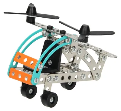 Produktbild von Metall-Bausatz Hubschrauber, 106 Teile