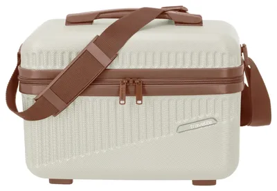 Immagine prodotto di travelite borsa trucco Bali Beautycase White / Cognac bianco