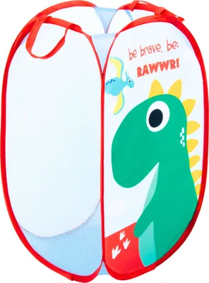 Produktbild von Aufbewahrungskorb Dino - Pop-Up Korb für Kinder Wäschekorb Spielzeugnetz