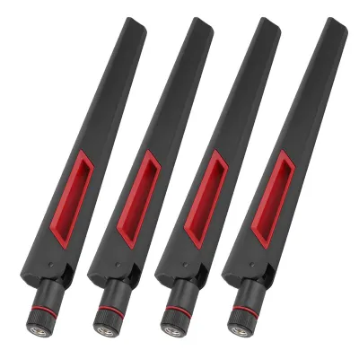 Produktbild von Antena do routera bezprzewodowego ASUS 8DBi z interfejsem Rp sMA, obsługuje pasmo 2,4 GHz-5 GHz (4 sztuki)
