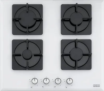 Immagine prodotto di Franke FHNS 604 4G WH C, Bianco, da incasso, a gas, in vetro, 4 zone/zone, 4 zone/zone