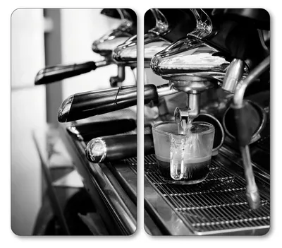 Zdjęcie produktu dla Szklane płyty kuchenne z antypoślizgowymi nóżkami, ESPRESSO