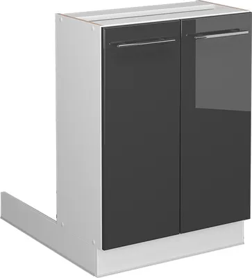 Produktbild von Kücheninsel Vicco Fame-Line Anthrazit Hochglanz 60 cm ohne Arbeitsplatte, Model 38548