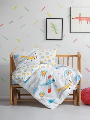 Produktbild von L'Essentiel Linge de Maison, Sky - Blue, Baby-Bettbezug-Set, Blau, 100 x 150 cm
