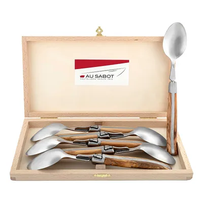 Produktbild von Au Sabot Laguiole Esslöffel-Set, Olivenholz
