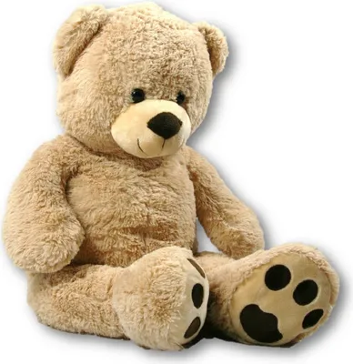 Produktbild von XXL Teddy Bär hellbraun 100 cm groß Kuscheltier Teddybär