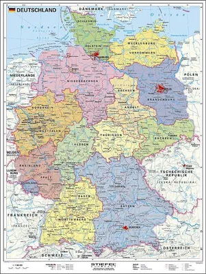 Produktbild von Handkarte Deutschland, politisch
