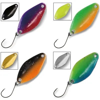 Produktbild von Paladin Profi Spoon Athene 2,3g - Forellenblinker, Farbe:rainbow/gelb